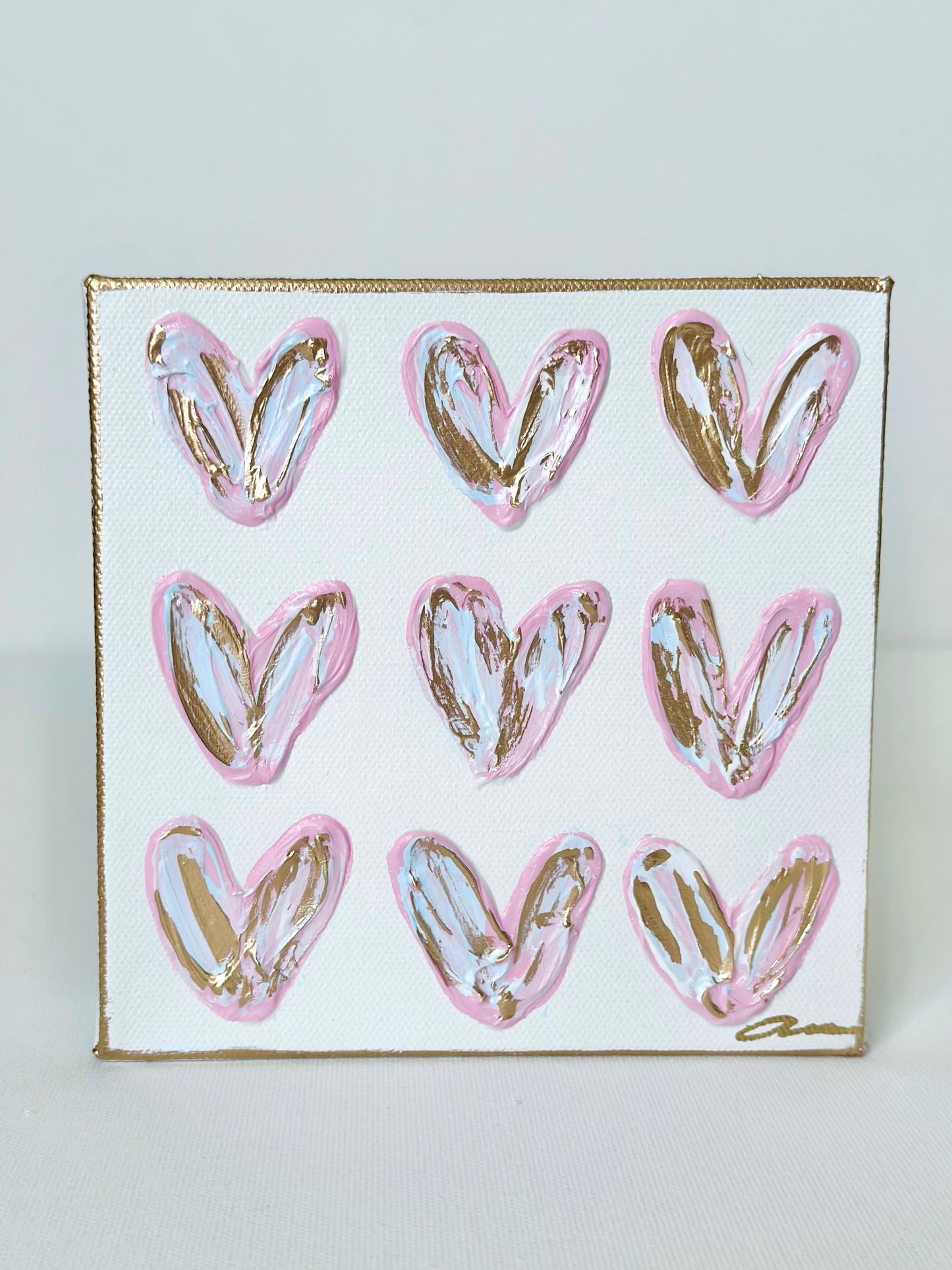 Cotton Candy Hearts 6x6
