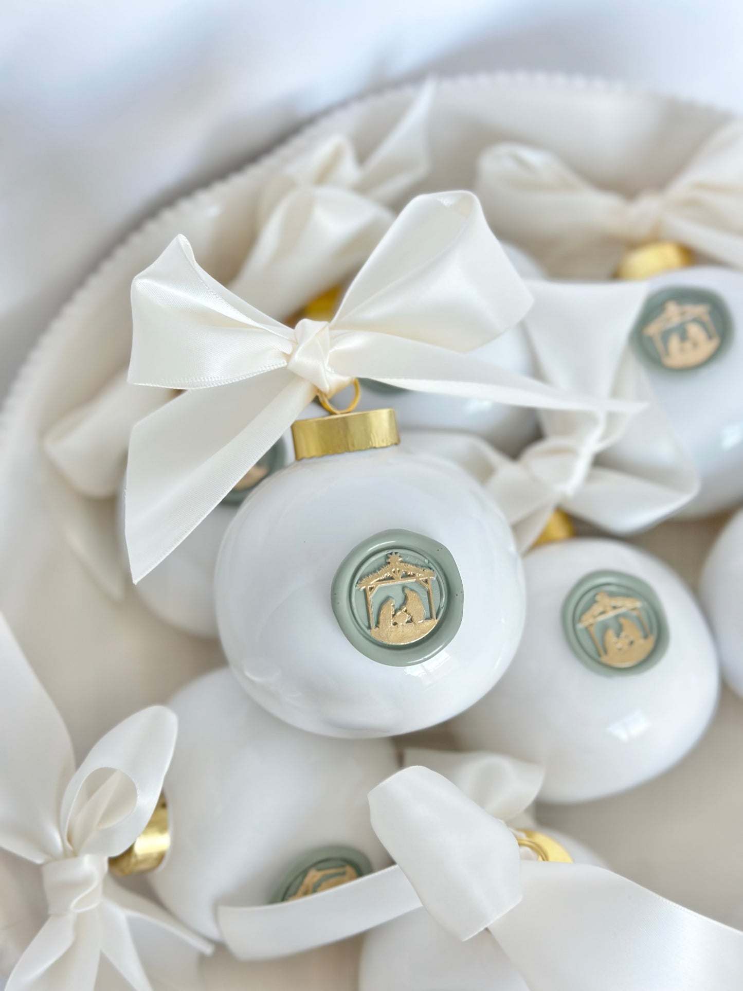 Nativity Ceramic Ornament