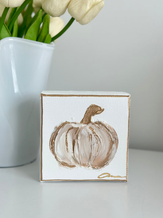 Pumpkin Canvas 4x4 Neutral