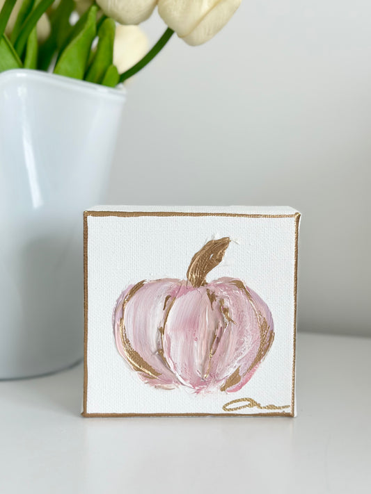Pumpkin Canvas 4x4 Pink