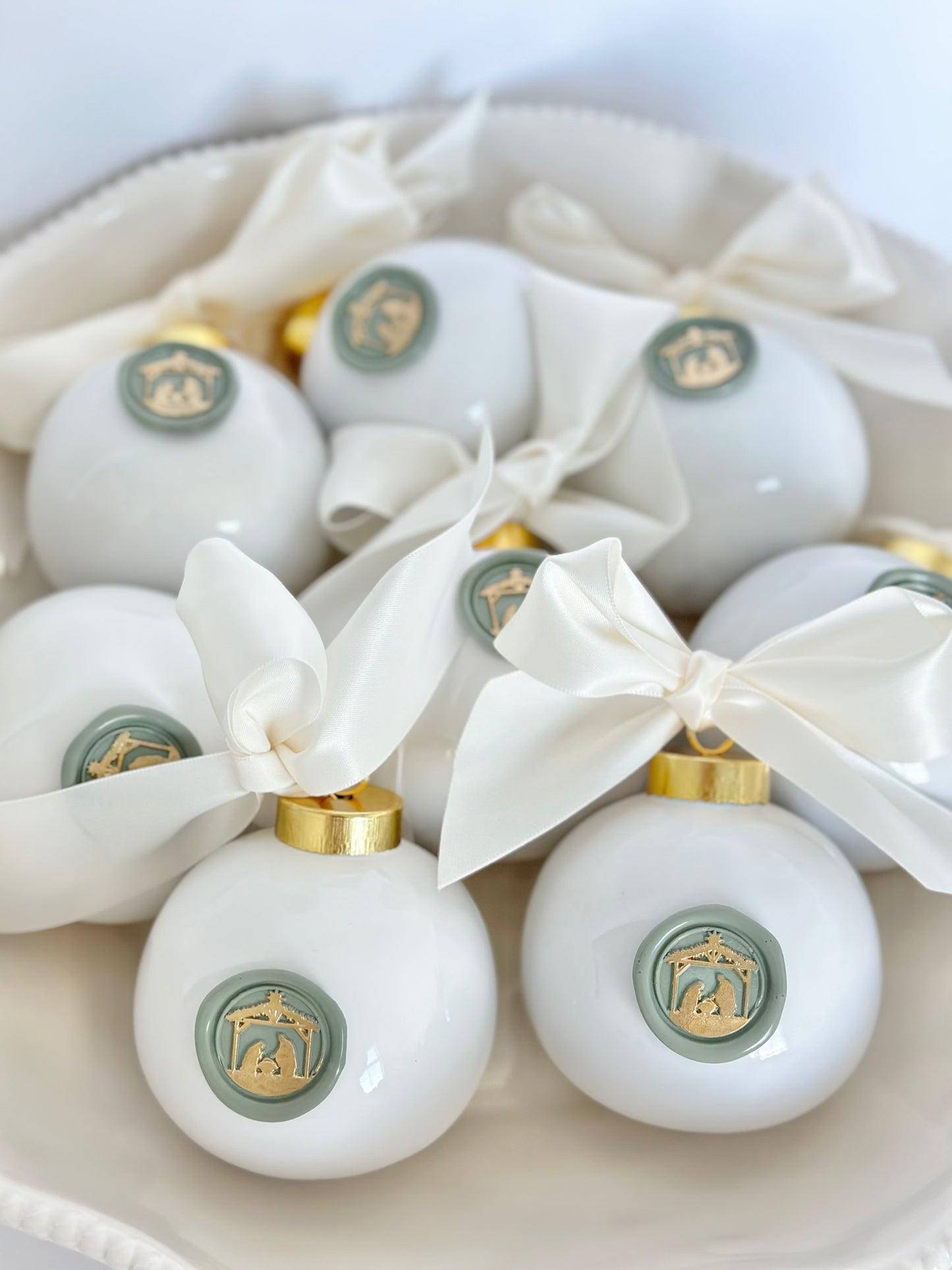 Nativity Ceramic Ornament