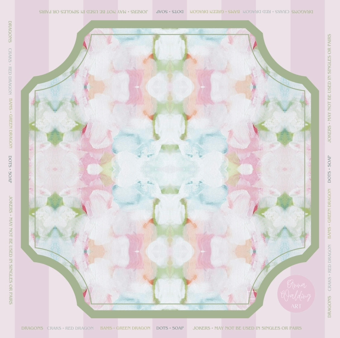 Pastel Petal Mahjong Mat PREORDER