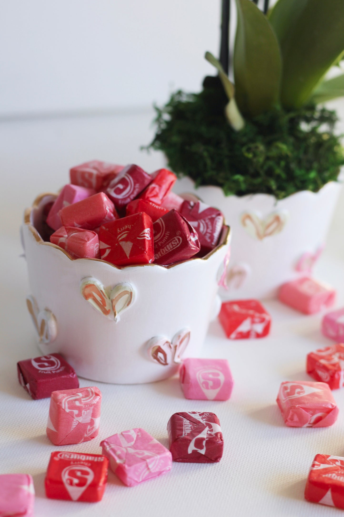 Scalloped Heart Bowl | Candy Dish, Flower Pot, Jewelry Dish 4x4