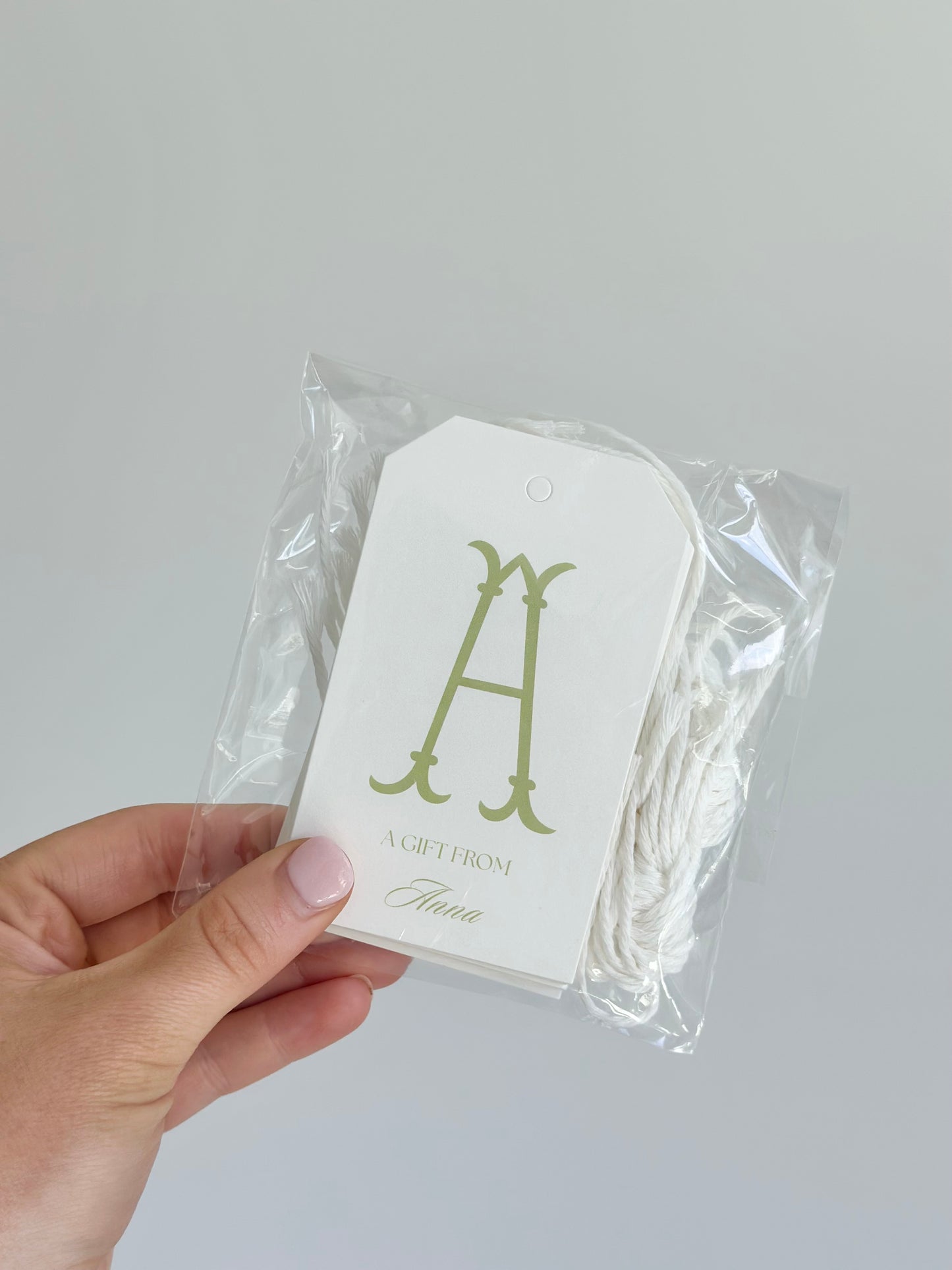 Custom Initial Gift Tags