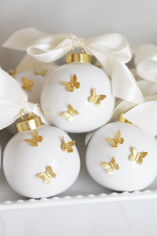 Gold Butterflies Ornament