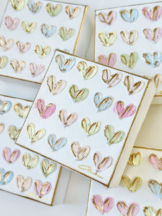 Candy Heart Canvas 4x4