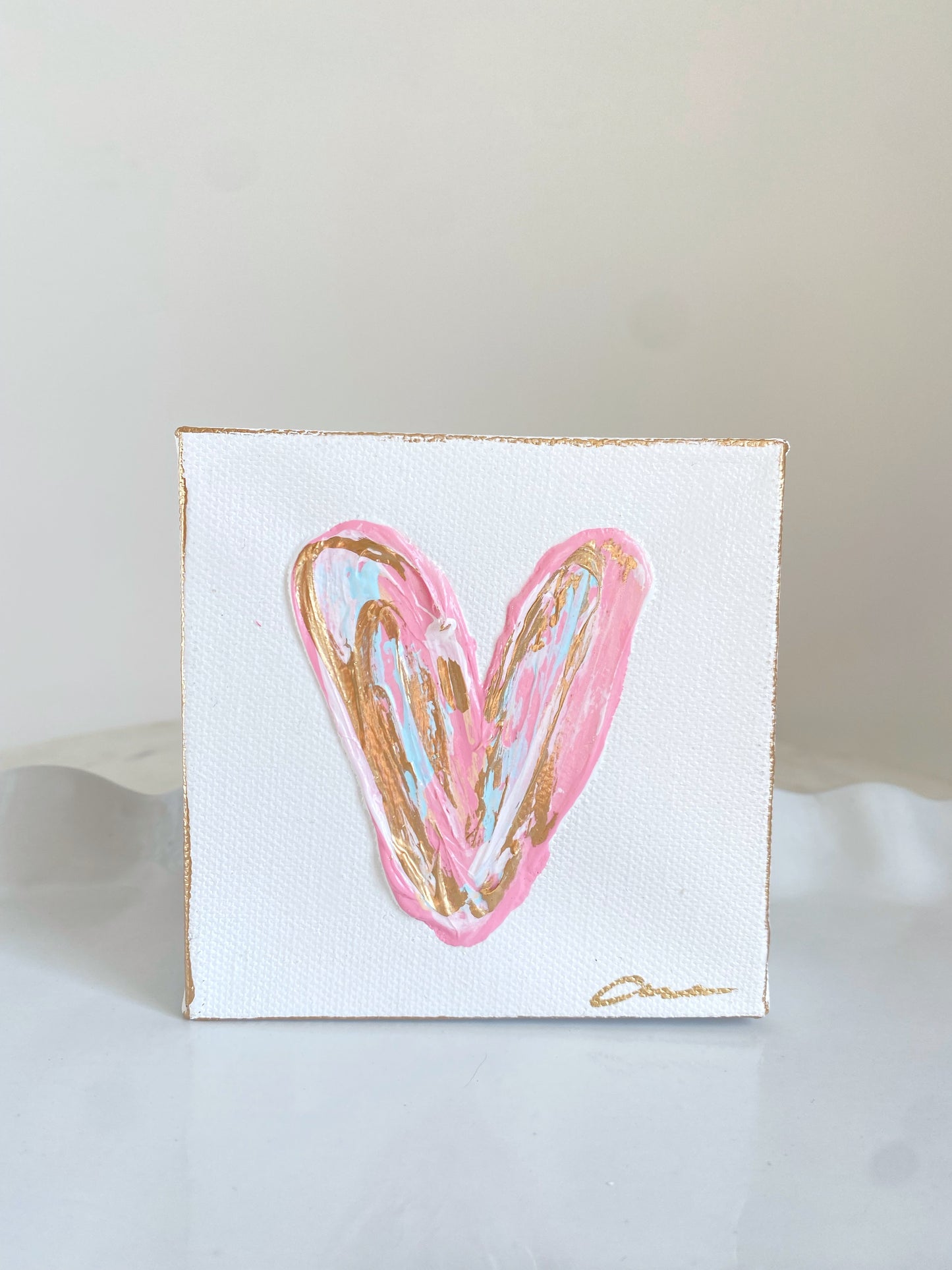 Pink Heart Canvas