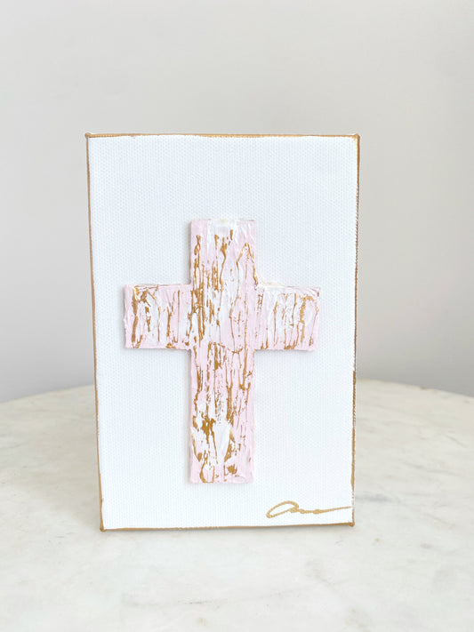 Easter Cross Canvas 4x6