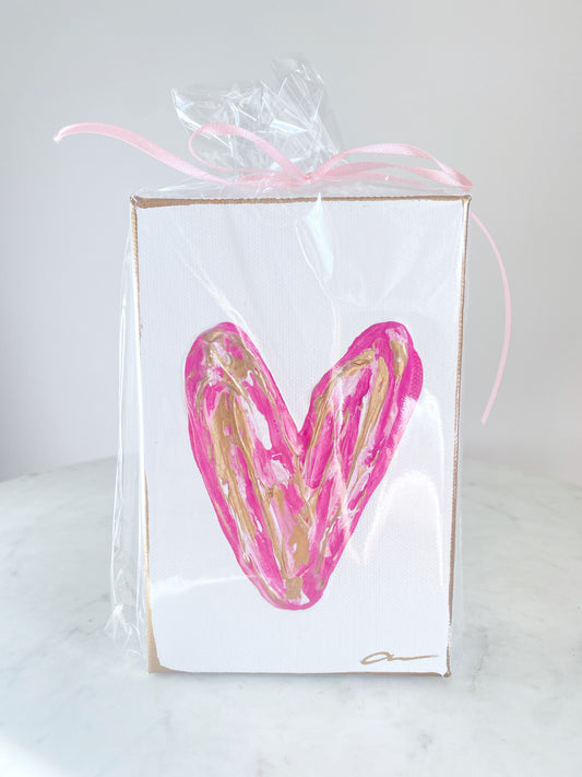 Pink Heart Canvas