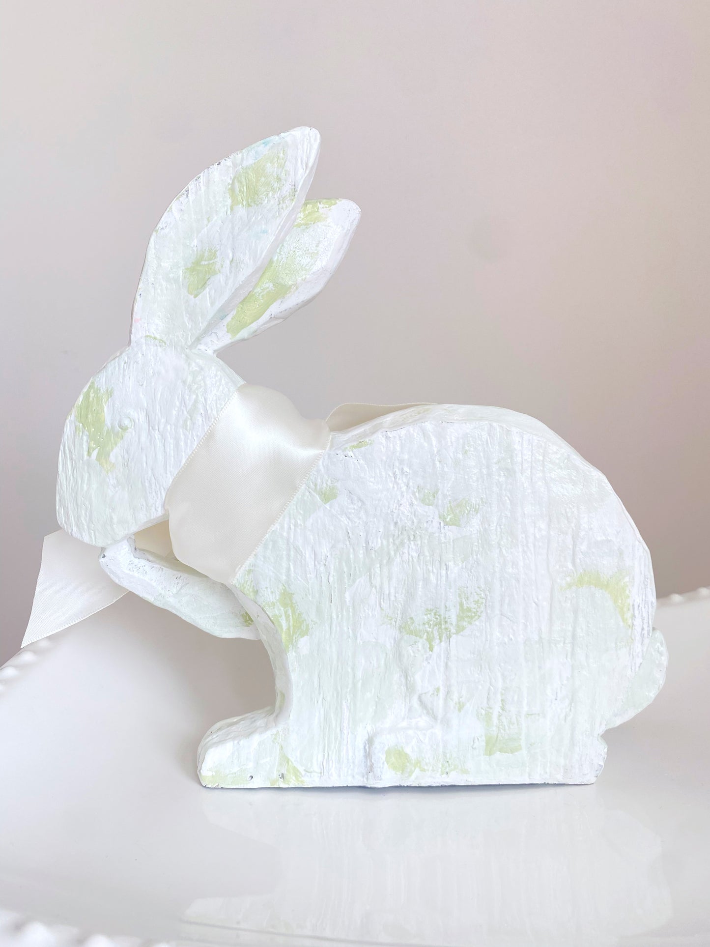 Painted Light Green Bunny